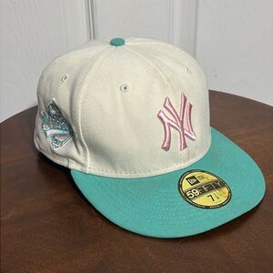 🔥⚾️ Vintage NEW YORK YANKEES New Era 59Fifty Fitted Hat 1996 World Series - NEW